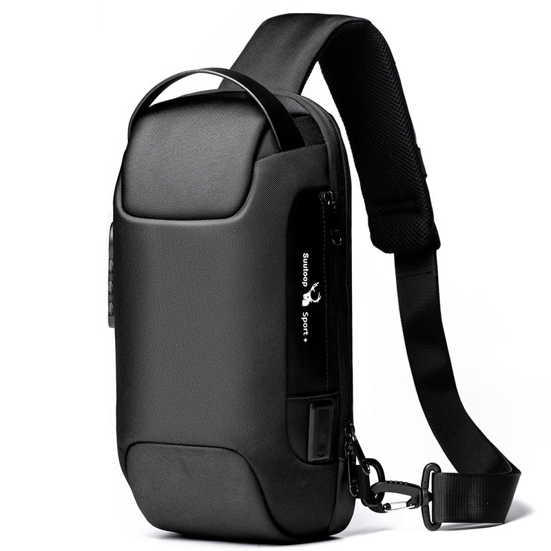 Anti-Theft Crossbody Sling Bag with USB Charging Port