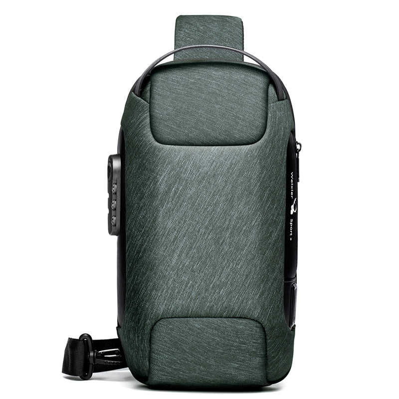 Anti-Theft Crossbody Sling Bag with USB Charging Port