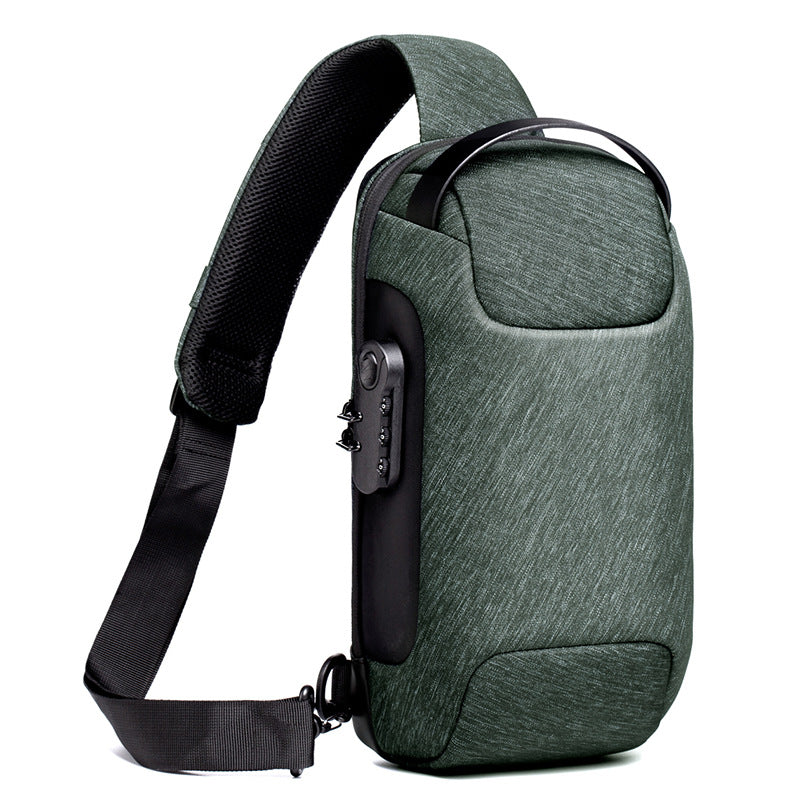 Anti-Theft Crossbody Sling Bag with USB Charging Port