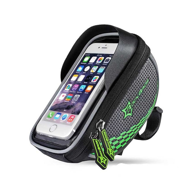Bike Handlebar Phone Bag - Touchscreen Compatible for 6" Phones