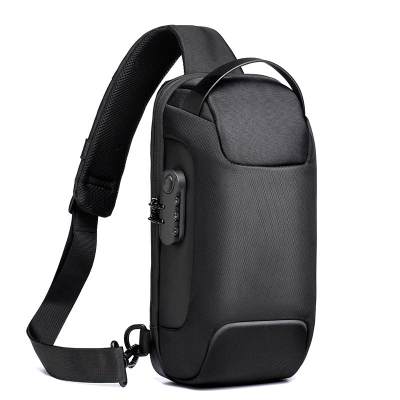 Anti-Theft Crossbody Sling Bag with USB Charging Port