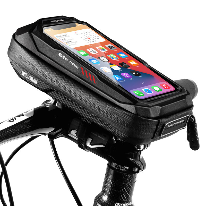 Waterproof Hard-Shell Bike Handlebar Bag - 0.5L Phone Mount