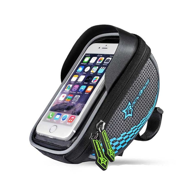 Bike Handlebar Phone Bag - Touchscreen Compatible for 6" Phones