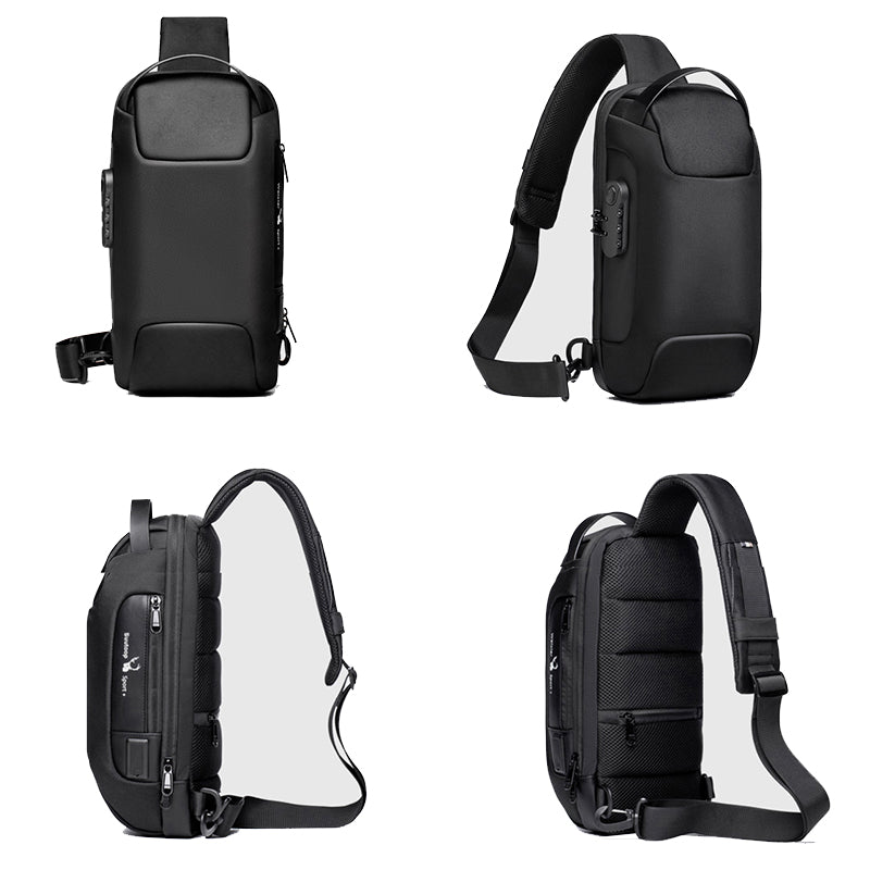 Anti-Theft Crossbody Sling Bag with USB Charging Port