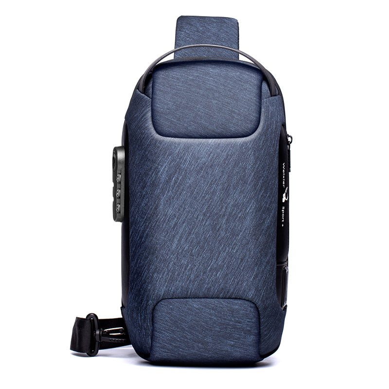 Anti-Theft Crossbody Sling Bag with USB Charging Port