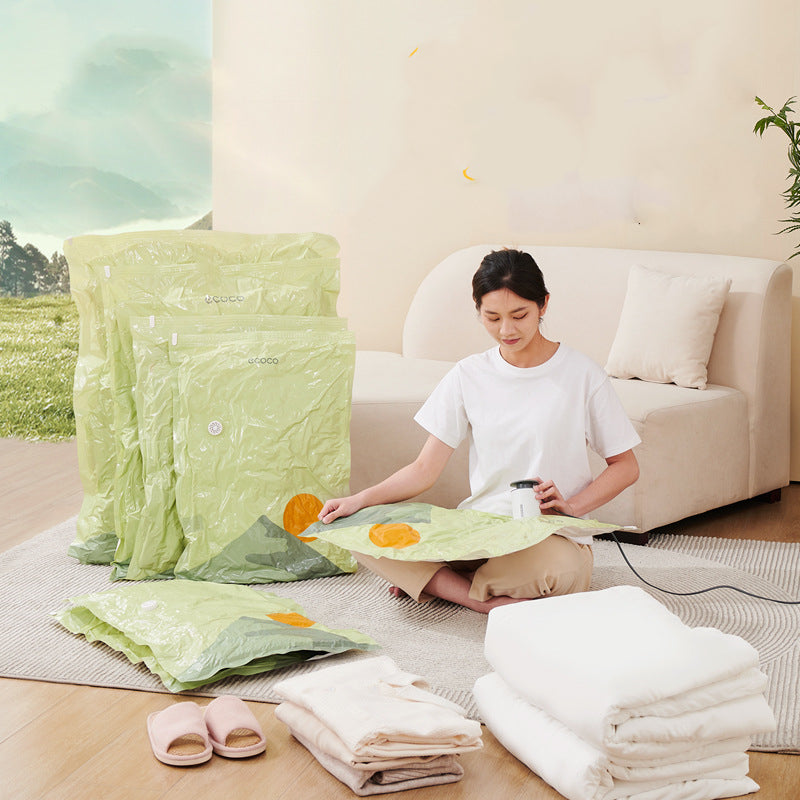 Electric Vacuum Compression Bags with Pump - Space-Saving Travel Storage