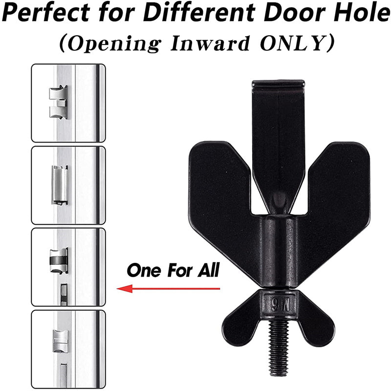 Portable Travel Door Lock - Stainless Steel Security Latch