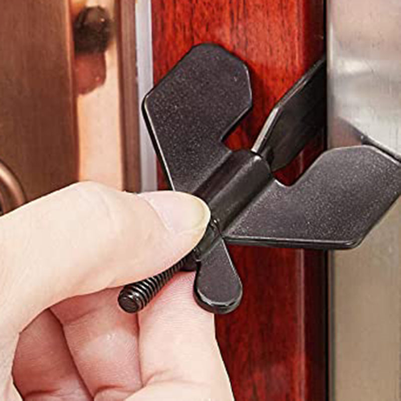 Portable Travel Door Lock - Stainless Steel Security Latch