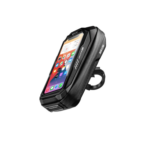 Waterproof Hard-Shell Bike Handlebar Bag - 0.5L Phone Mount