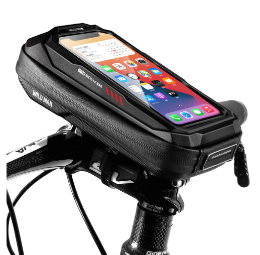 Waterproof Hard-Shell Bike Handlebar Bag - 0.5L Phone Mount