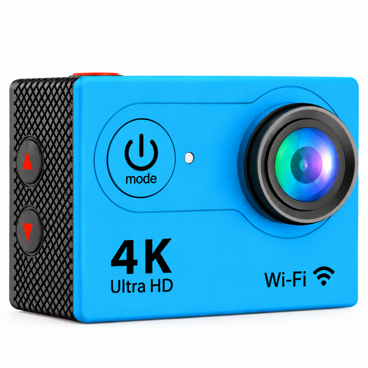 Compact Action Camera with Waterproof Housing