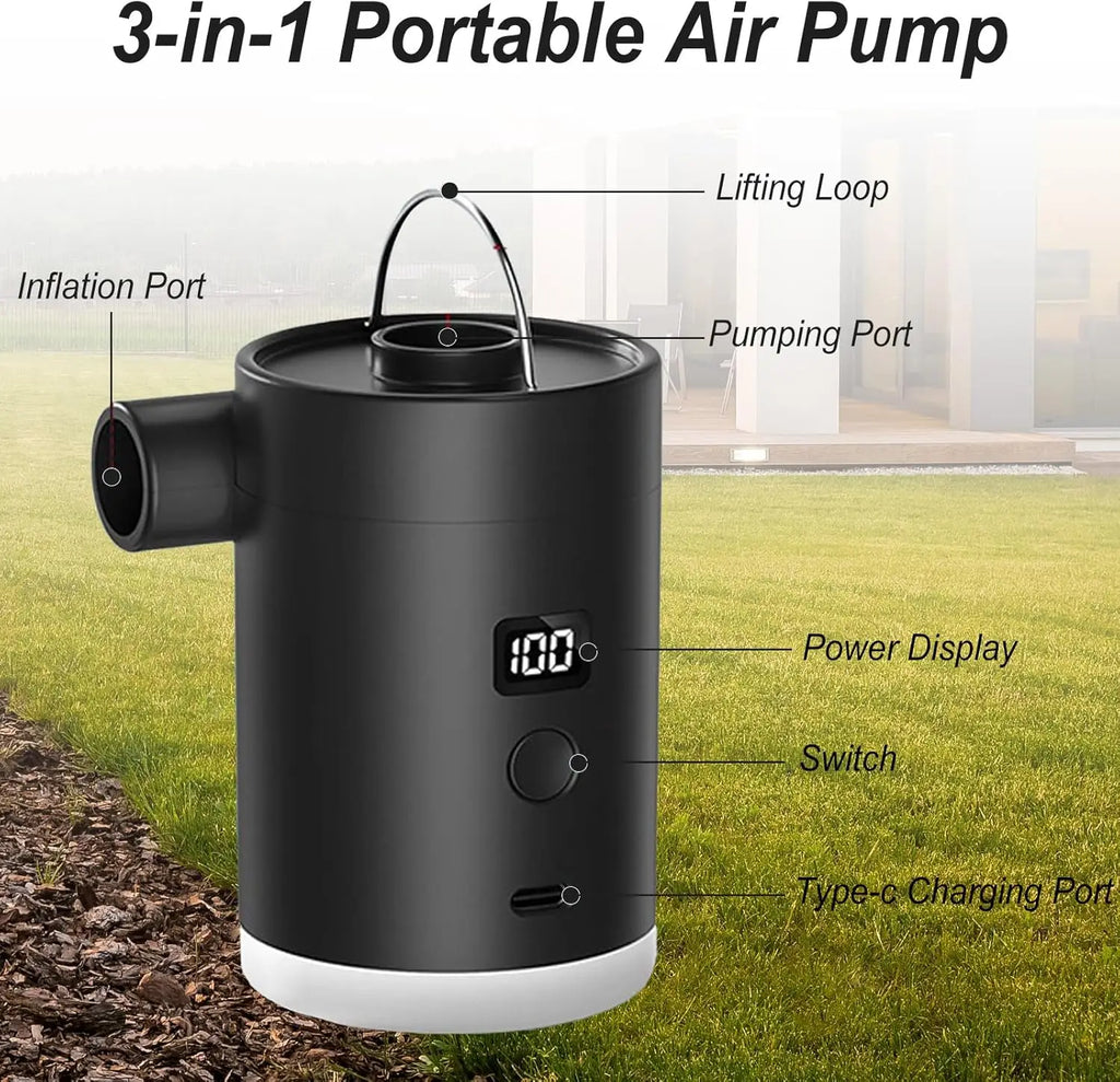 Rechargeable Travel Air Pump & Lantern