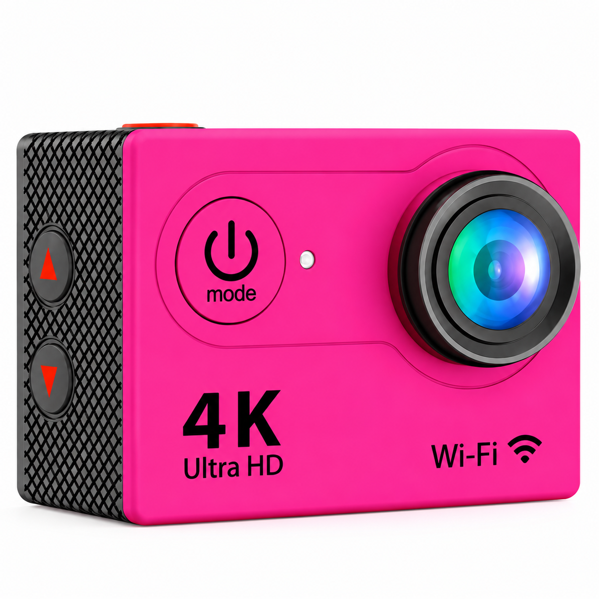 Compact Action Camera with Waterproof Housing