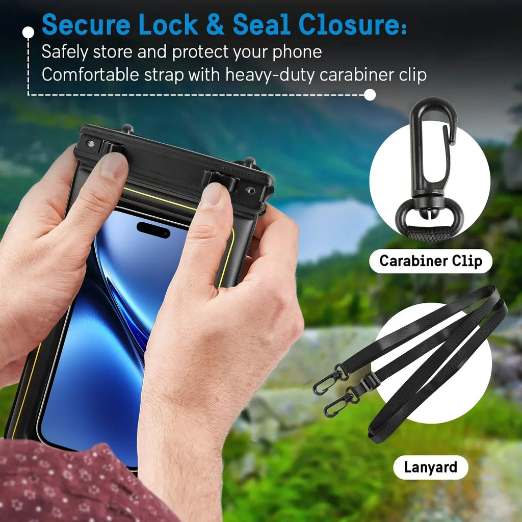 Floating Waterproof Phone Pouch with Lanyard