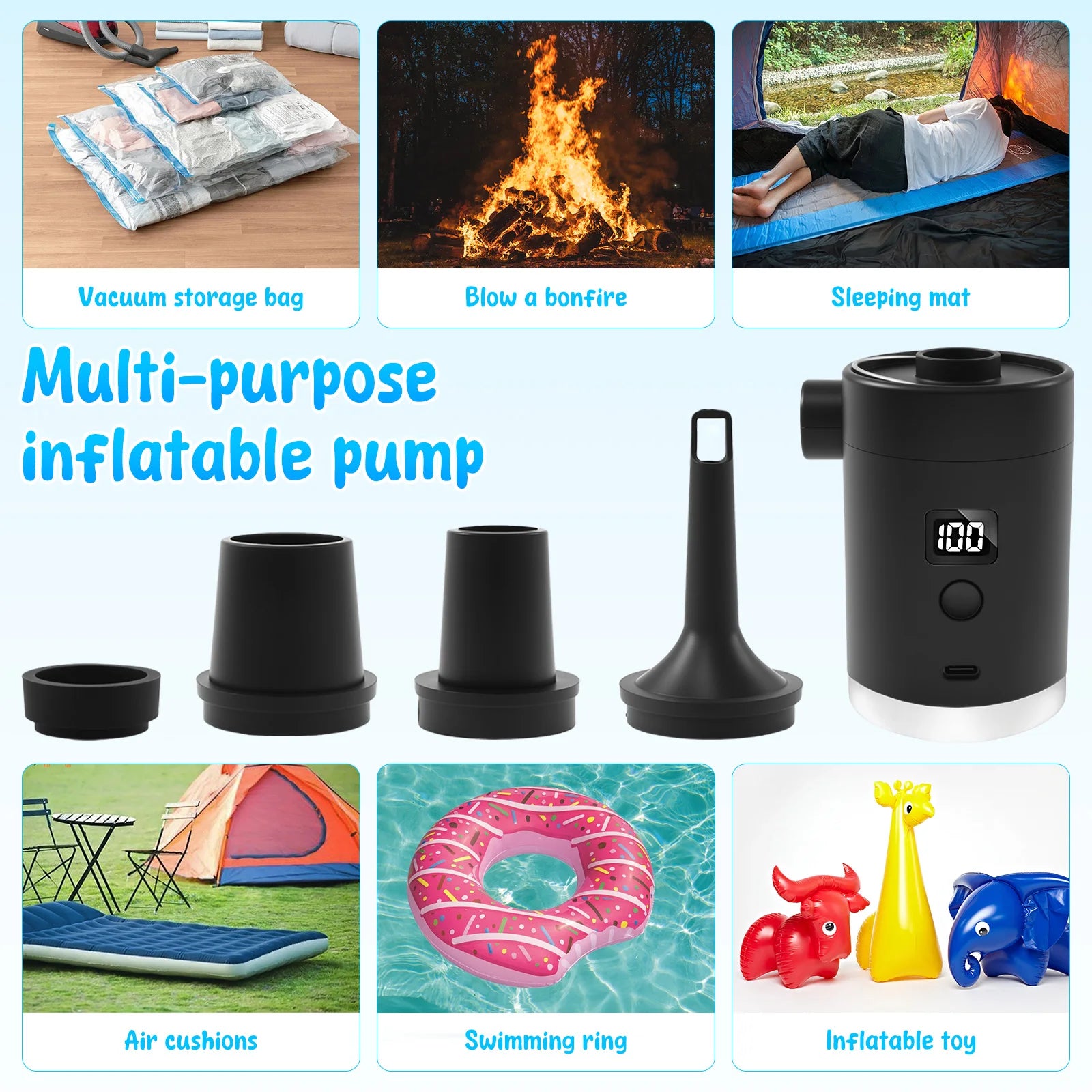 Rechargeable Travel Air Pump & Lantern