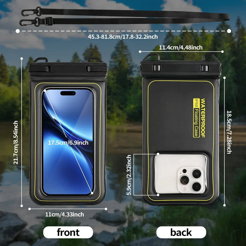 Floating Waterproof Phone Pouch with Lanyard