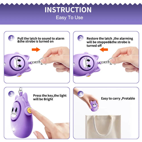 Cat Personal Safety Alarm with Strobe