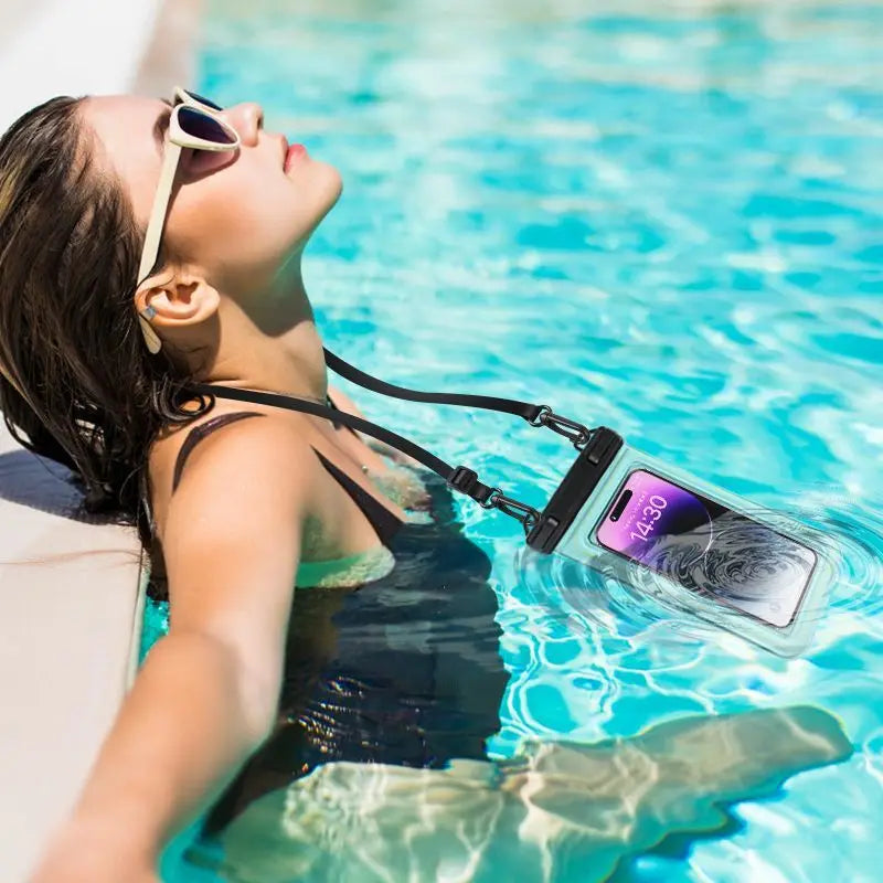 Floating Waterproof Phone Pouch with Lanyard