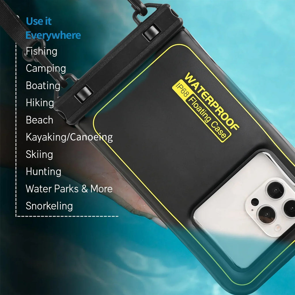 Floating Waterproof Phone Pouch with Lanyard