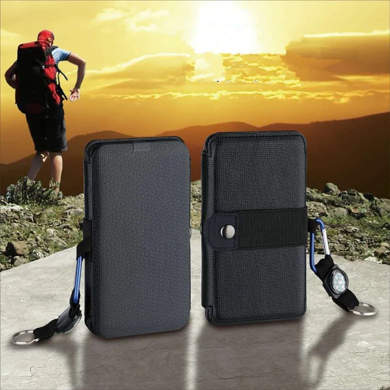 10W Foldable Solar Panel Charger with Compass